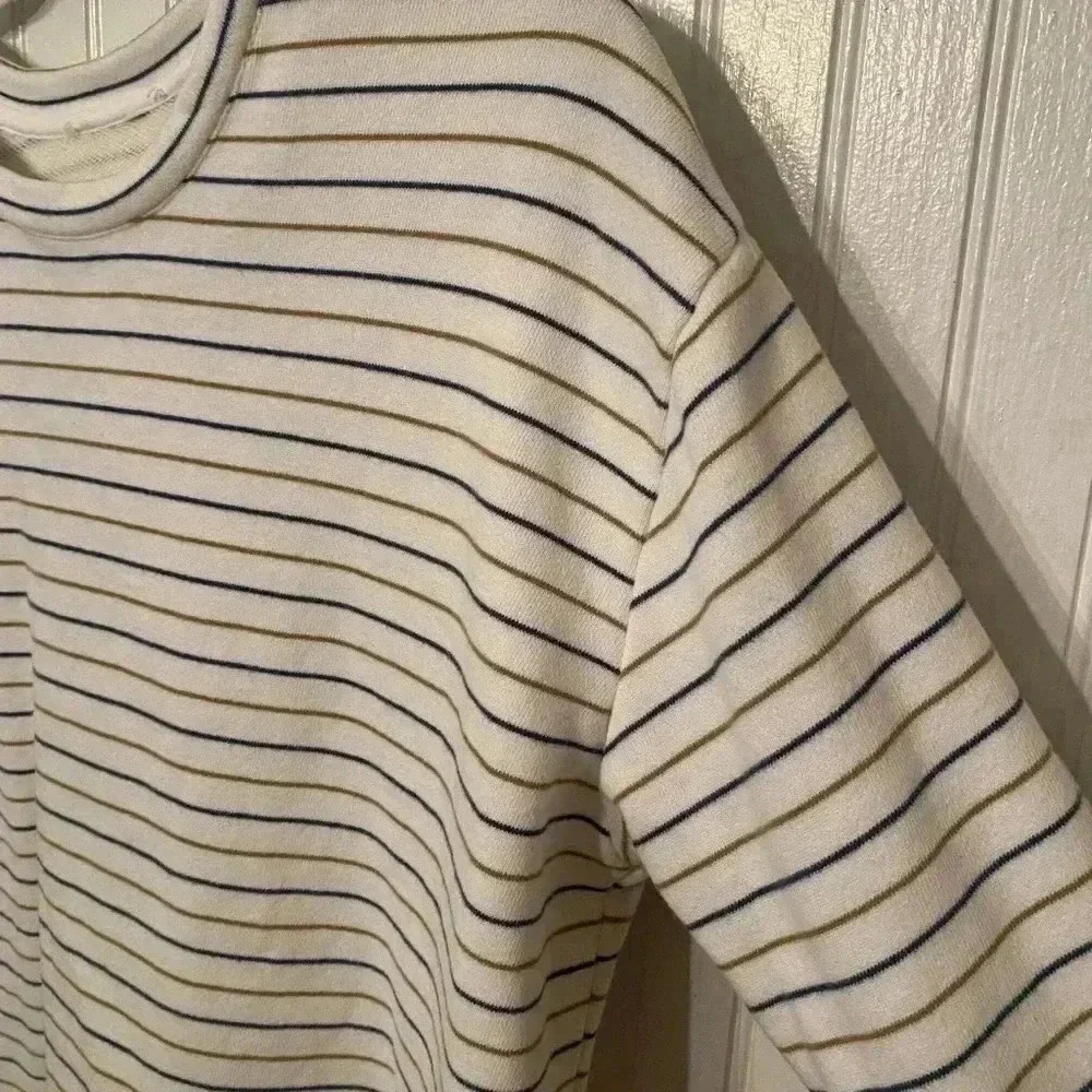 Vince striped cropped sweatshirt 100% cotton - Picture 7 of 9